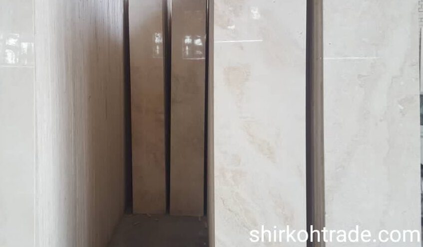 White Hajiabad travertine